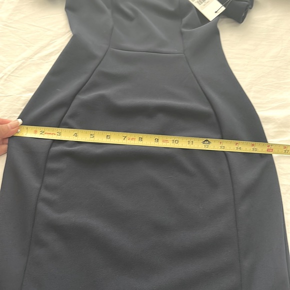 Calvin Klein Tulip-Sleeve Sheath Knee length Dress in Navy Blue Size Petite 0 - Picture 14 of 15